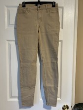 HOLLISTER High-Rise Super Skinny Khaki Classic Stretch Pants  Size 5R W27 L30