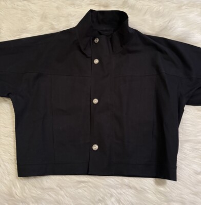 Kiko Kostadinov Mackintosh 0002 Bonded Cropped Jacket Black Kiko Kostadinov Mackintosh 0002 Bonded Cropped Jacket Black