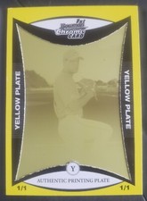 2008 BOWMAN CHROME PROSPECTS FRANK HERRMANN ROOKIE RC 1/1 YELLOW PRINTING PLATE