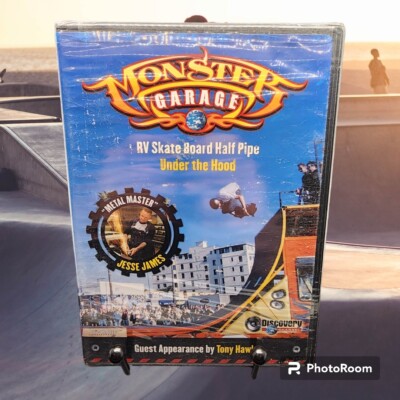 Discovery Channel Monster Garage RV Skate Board Half Pipe Under the Hood Hawk