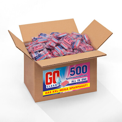ca. 500 Stück GO clean! All in One 20g Spülmaschinentabs in Aufreißfolie
