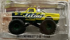 GREENLIGHT KINGS OF CRUNCH 1972 CHEVROLET C-10 TITAN GREEN RIMS CHASE