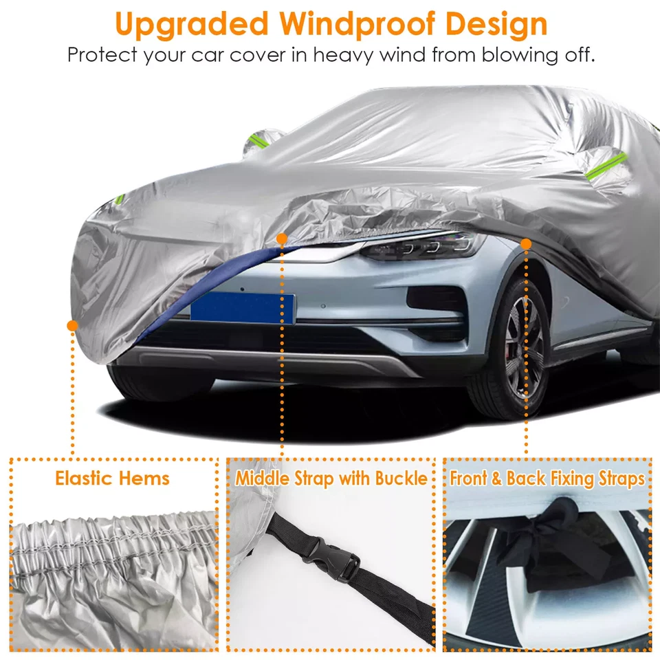 For Hyundai Veracruz Full Car Cover Outdoor Sun UV Snow Dust Rain Resistant Foto 4 de 4