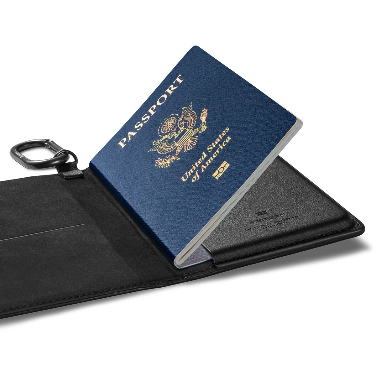 Borsa per documenti da viaggio solida Custodia per passaporto multifunzionale in pelle PU Porta biglietti ID aziendale/Borse per carte di credo  1524