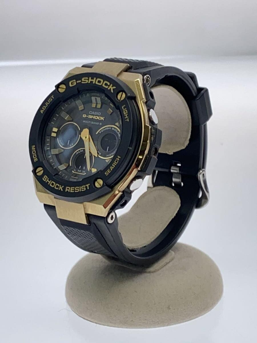 CASIO G-SHOCK GST-W300G-1A9JF Solar Watch, Black Rubber Band