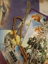 Mixed Lot Of Various Religious Jewelry Items 