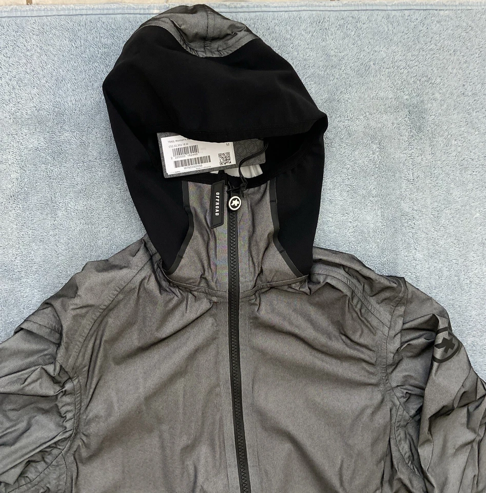 Chaqueta de lluvia para mujer Assos Trail gris medio - nueva con etiquetas Foto 2 de 4