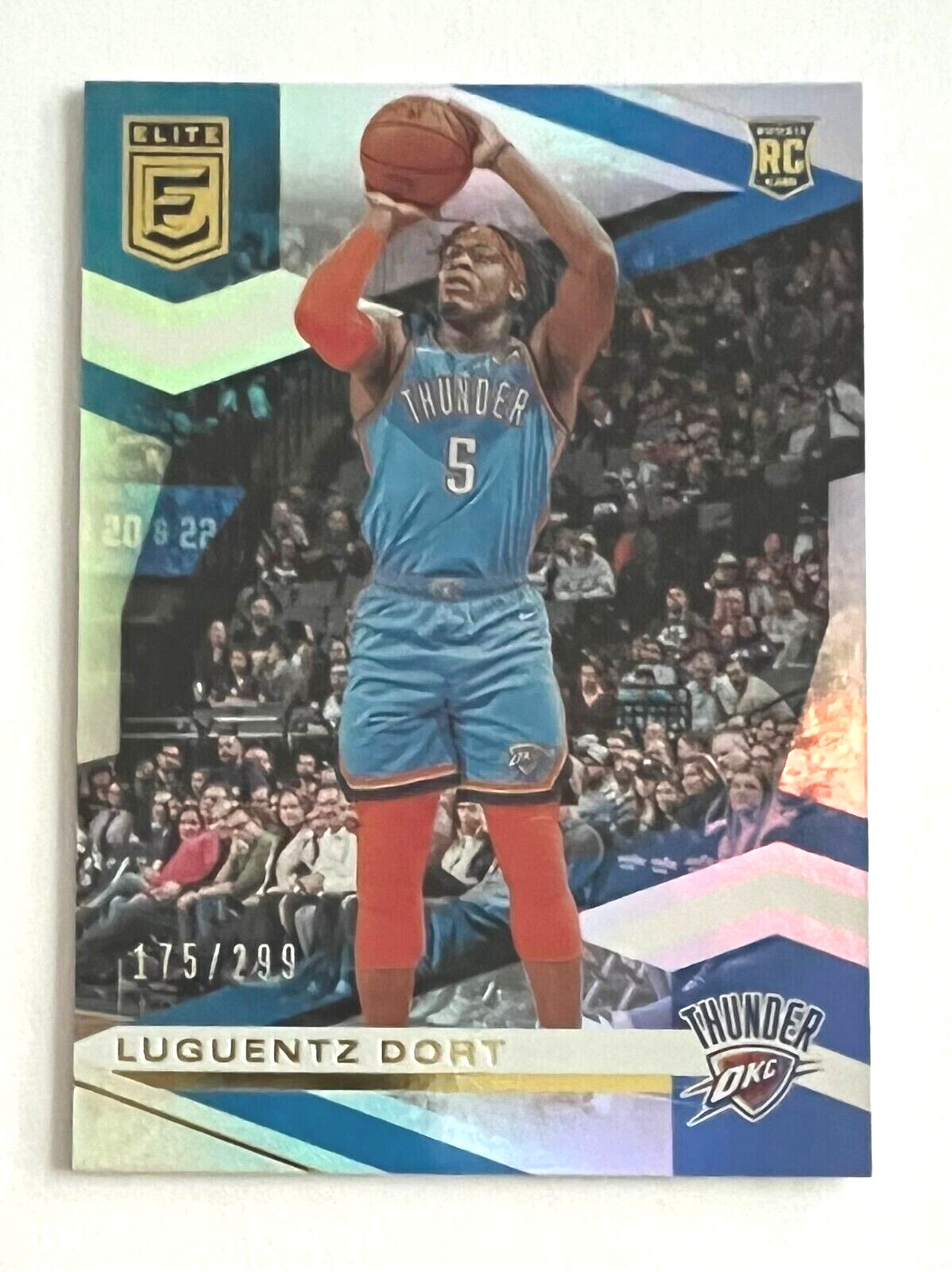 2019-20 DONRUSS ELITE #135 LUGUENTZ DORT RC /299 OKLAHOMA CITY THUNDER