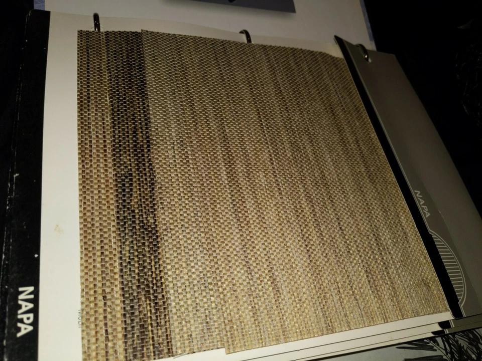 FABRIC 4 PC's LINEN SAMPLE on 1 PAGE. Each  8x7 inch  NAPA  Doll House,Crafts  - Image 3 of 4