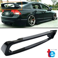 For 2006-2011 Civic 4DR Sedan Gloss Black Mugen Style Trunk Wing Spoiler