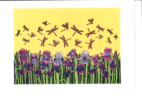 DREAM BRINGERS - Cherokee Dragonflies - Victoria McKinney - New 6" x 9" Art Card - Picture 1 of 1