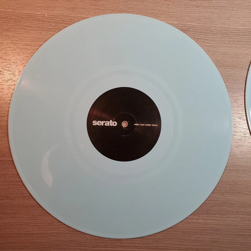 Serato PAIR Pastel Blue 12" inch CV Control Vinyl Easter Rare Release 2013 - Image 2 of 4