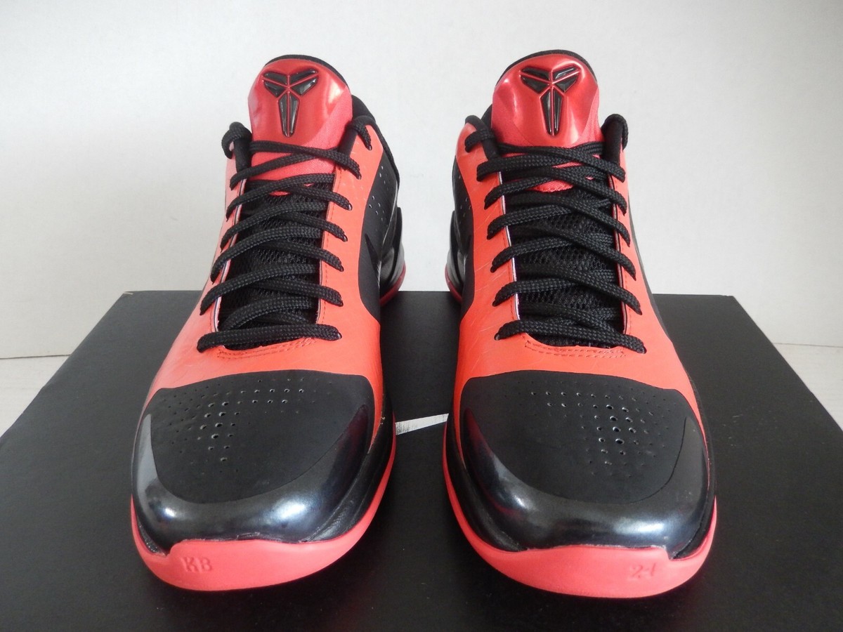 MENS NIKE KOBE V 5 ID BLACK-RED SZ 6.5 [401052-991] | eBay