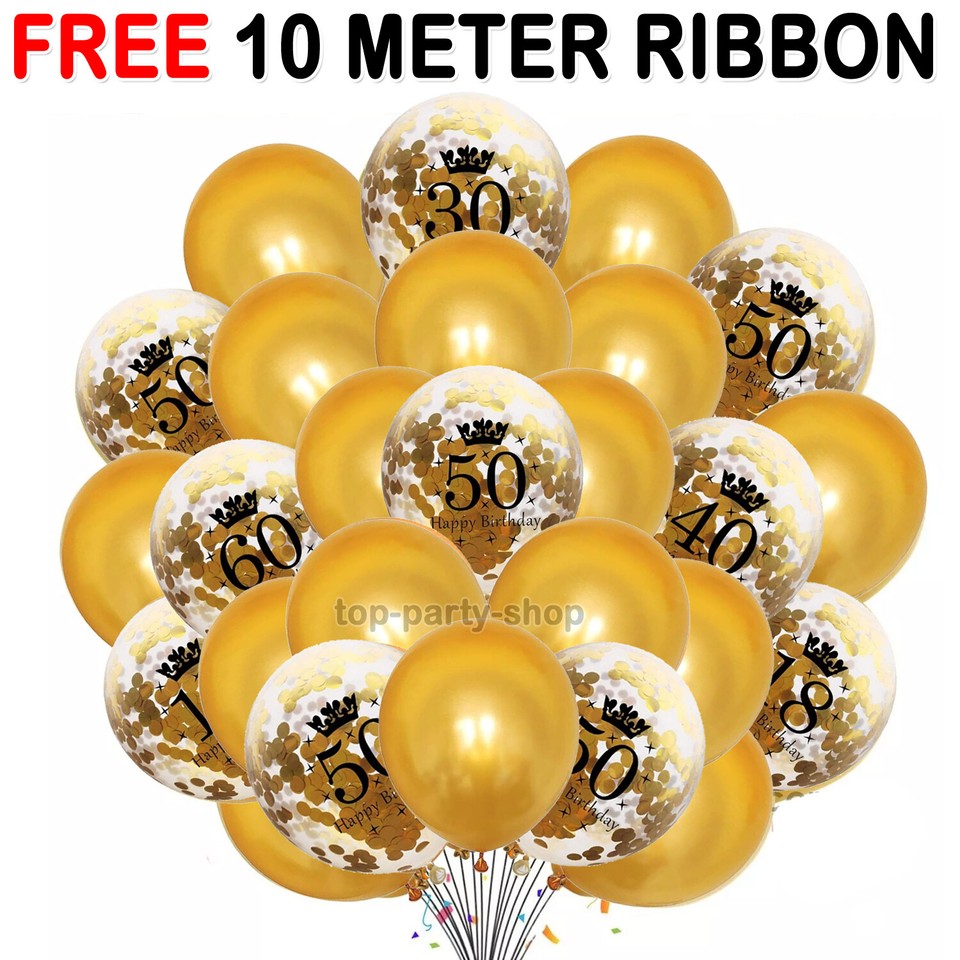 PINK BLUE Age Birthday Balloons 16th 18th 21st 30th 40th Birthday