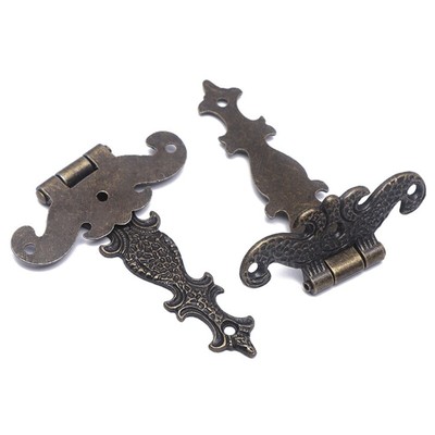 2Pcs Folding Hinge Antique Zinc Alloy Hinge for Boxes Cigar for Case Dur
