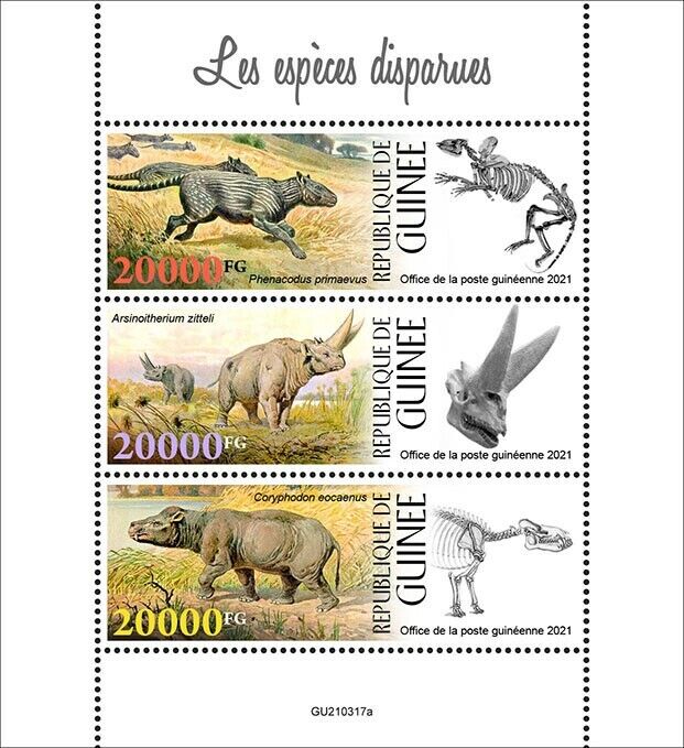Ranking TOP20 Max 48% OFF Guinea 2021 MNH Wild Animals Stamps Extinct Prehistoric Species