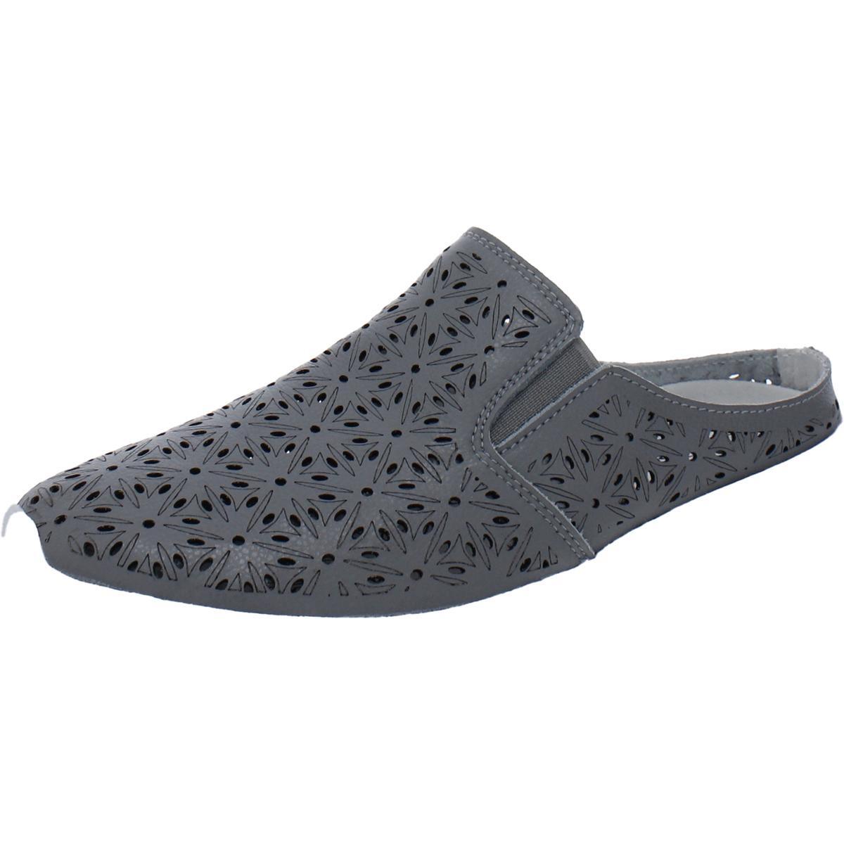 Женские шлепанцы-слипоны Spring Step из мягкой кожи серого цвета на плоской подошве 41 Medium (B, M) BHFO 0220