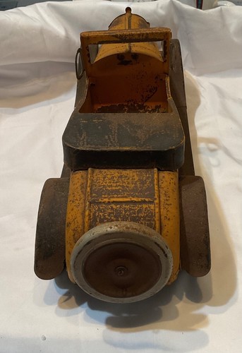Dayton Roadster 1920’s Acero Prensado Fricción Juguete Pintura Original 19” de Largo - Imagen 4 de 6