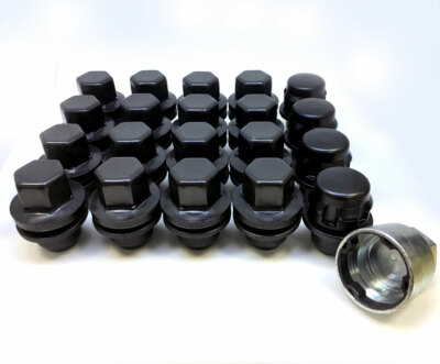 16 Genuine Land Rover OEM Wheel Nuts + 4 Locks 14x1.50 MY23 Black