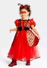 Hyde and Eek Toddler LADYBUG Halloween Costume Dress with Headpiece Size 2T-3T