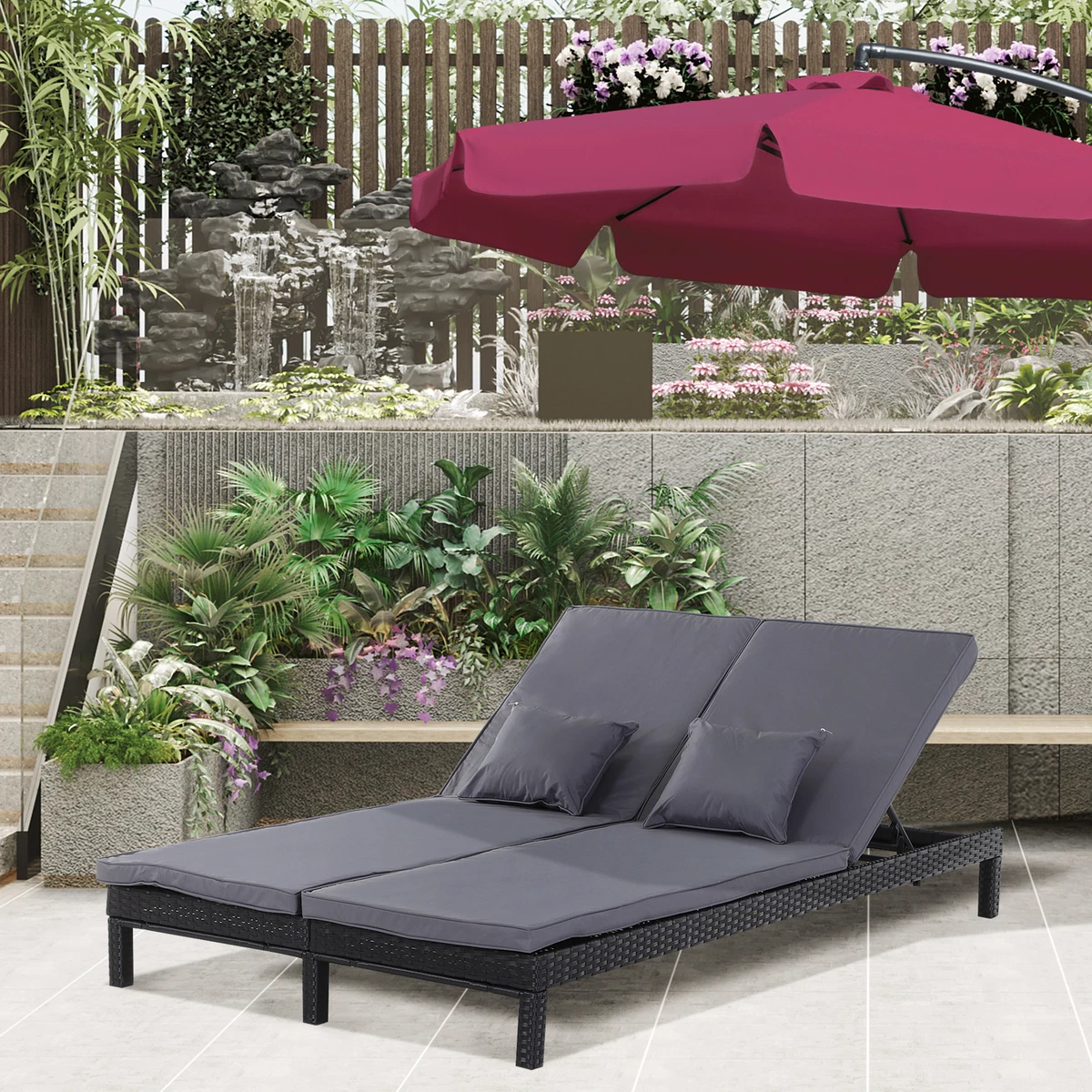 Two person 2024 chaise lounge