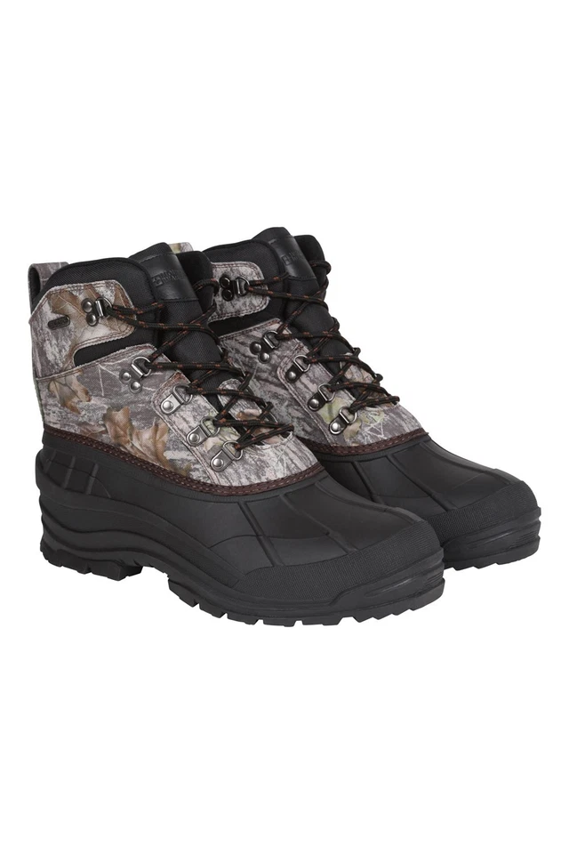 Mountain Warehouse Woodland Men's Boots Camo Print Snow Proof Thinsulate Shoes