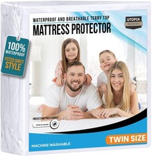Twin Size Mattress Protector Waterproof 14 Pack, Premium 200 GSM Terry...