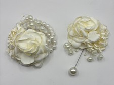 Hochzeit Armband Braut Schmuck Bräutigam Ansteckblume für Jacket