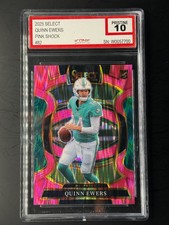 2025 Panini Select - Concourse Quinn Ewers #82 Pink Shock Prizm (RC) GEM MT 10