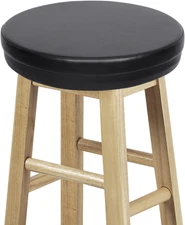 Shinnwa Bar Stool Cushion round Foam Padded Seat Cushions Waterproof Leather Bar