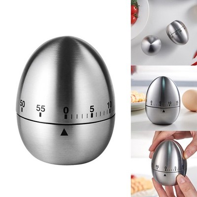 Mechanische Zeitschaltuhr Edelstahlgehäuse 60 Minuten manuell Countdown