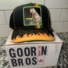 Goorin Bros Supercharged Cheetah Dangerously Cheesy Trucker Snapback Hat NWT