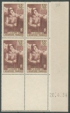 France 1938 Infanterie Française 386 ** Neufs Sans Charnière - Coin Daté 20.4.38