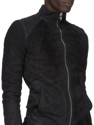 Rick Owens インターシャ　intarsia 46 Rick Owens Intarsia high neck Lamb Leather Jacket. Blistered 46 | eBay
