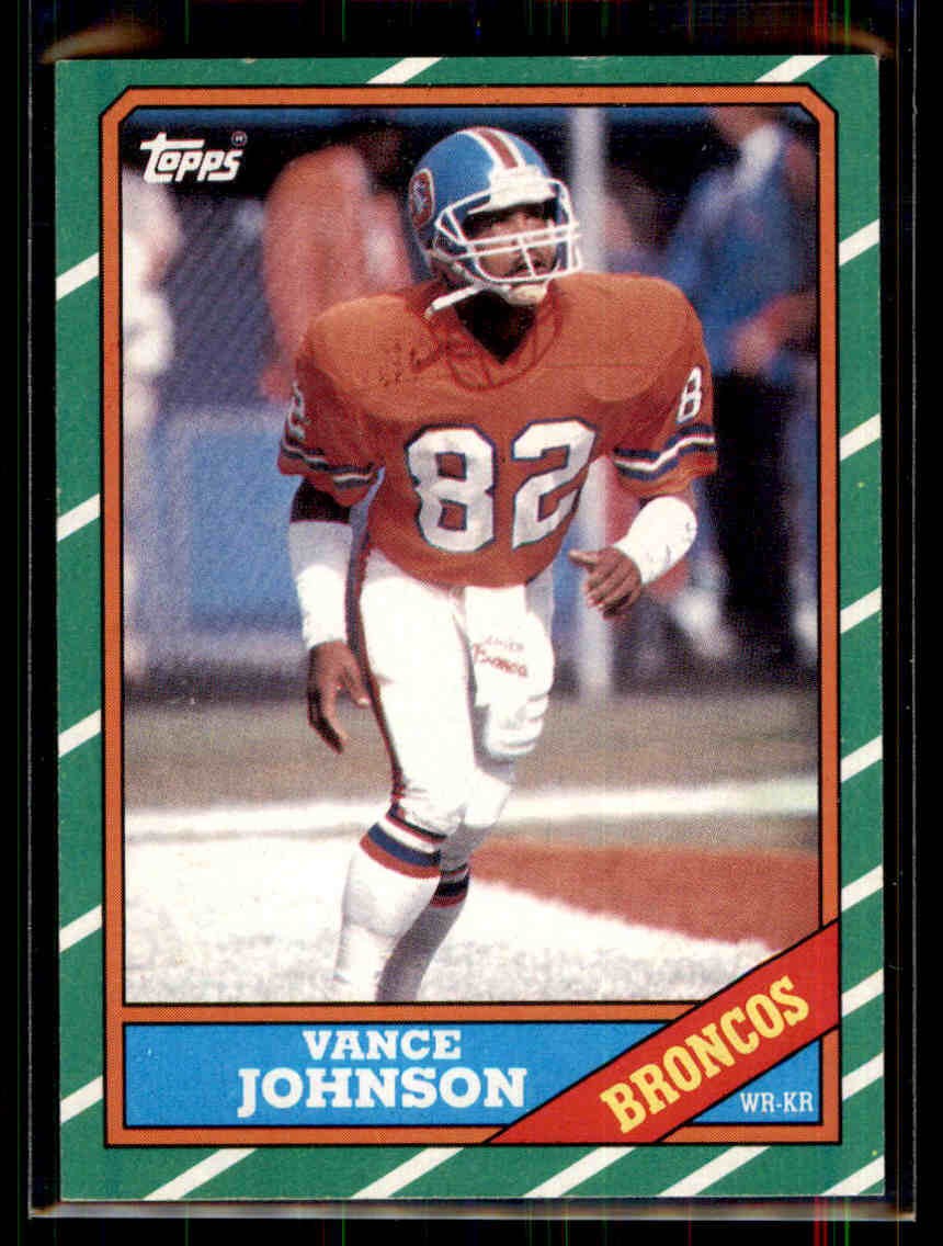 1986 Topps Vance Johnson RC #116 Denver Broncos