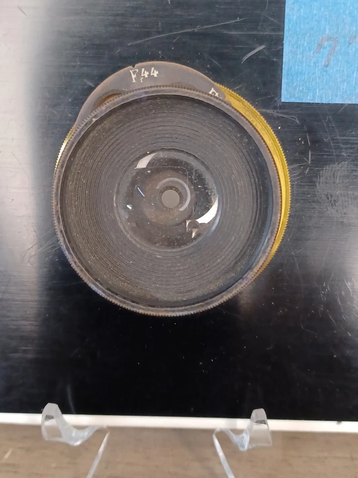 Vintage Large Format Camera Lens Brass With Flange Unbranded - Immagine 4 di 4