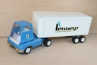 JC PENNY PENNEYS vintage TONKA Semi Truck Trailer with cracked windshield