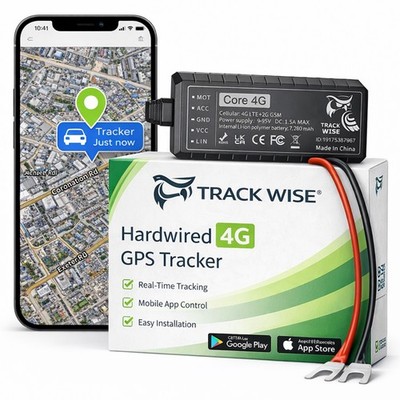 Track Wise Core 4G GPS Car Tracker Vehicle Van Motorbike Truck Caravan Fleet Cab