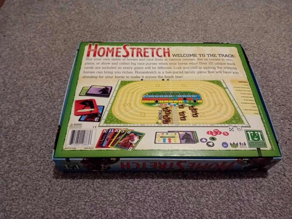 Home Stretch Horse Racing Board Game Race To The Finish New Never Played - Image 2 of 4
