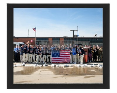 MENS OLYMPIC HOCKEY GOLD CHAMPIONS JOINT BASE ANDREWS MD 8X10 FRAMED PHOTO