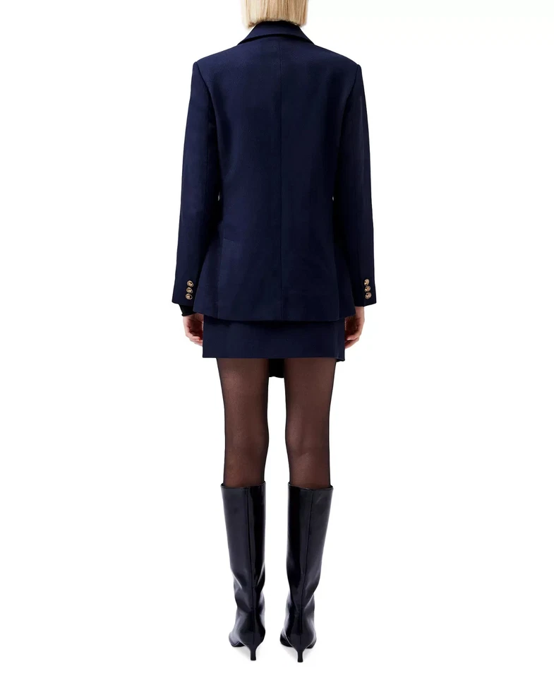 Chaqueta para mujer French Connection talla 4 Florence sarga con botones delanteros Foto 2 de 4