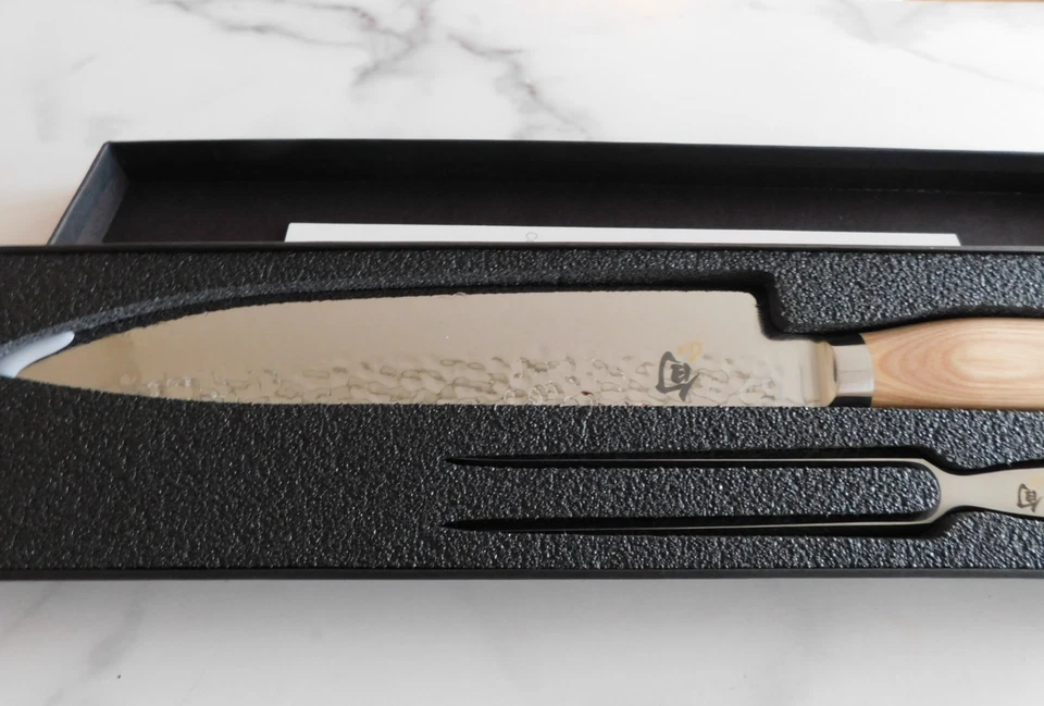 Conjunto de 2 facas e garfos Shun Premier Blonde - Novo - Imagem 4 de 4