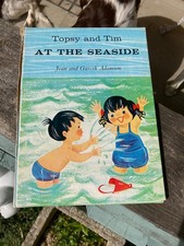 TOPSY AND TIM  AT THE SEASIDE 1965 HARDBACK USED CONDITION BLACKIE