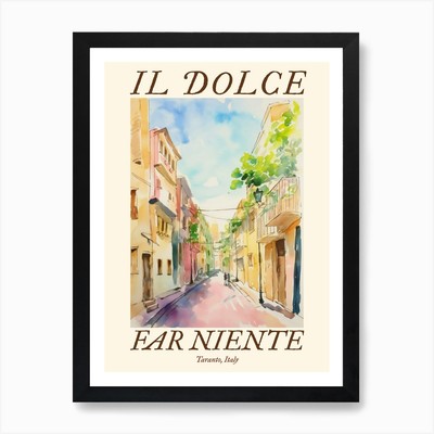 Il Dolce Far Niente Taranto, Italy  Framed Wall Art Poster Canvas Print Picture