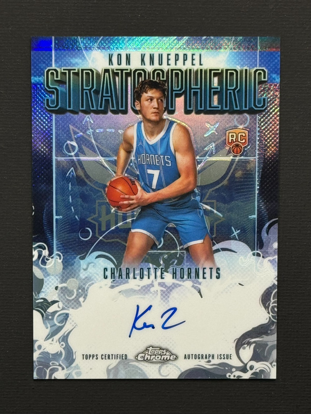 2025 Topps Chrome Kon Knueppel Stratospheric Signatures Refractor Auto (RC)