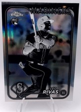 2024 Topps Chrome Update Leo Rivas #USC76 Negative Refractor (RC)