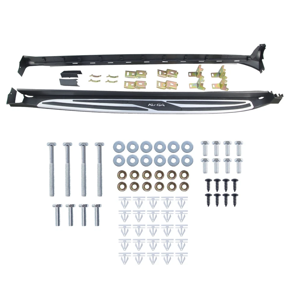 Running Board Side Step Nerf Bars 6in Fit 2013-2019 Ford Escape - Image 2 of 4