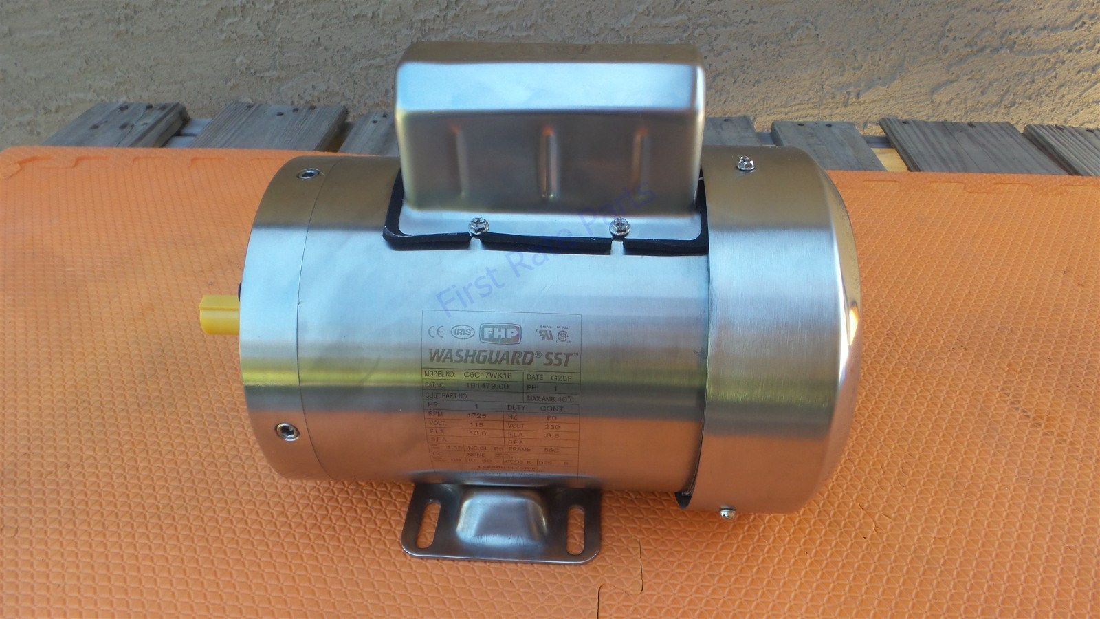 Leeson 191479.00 Washdown Motor 1HP Stainless Steel C6C17WK16A 115V 230V 1PH NEW