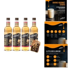 Luxurious English Toffee Syrup - 25.4 Fl Oz (4-Pack) for Café Quality Drinks