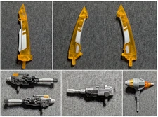 WARBOTRON Transformers Computron WB03 Parts LASER GUN SWORD Part Guns Swords ETC